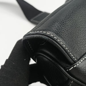 Pre-owned Christian Dior saddle Black Leather  bum bag/waist bag | stylenewstar