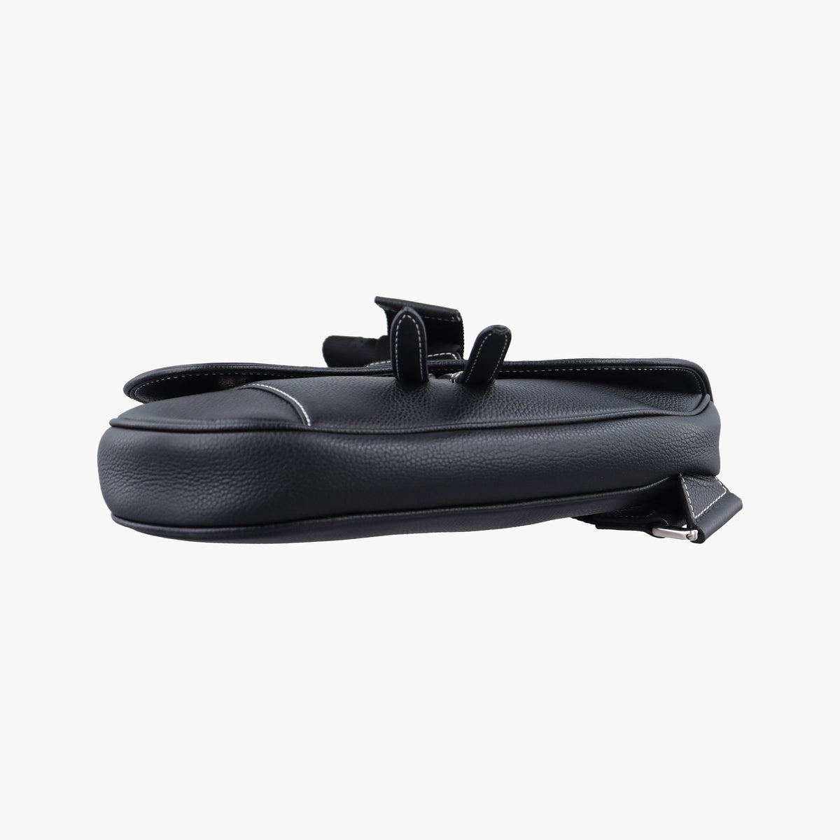 Pre-owned Christian Dior saddle Black Leather  bum bag/waist bag | stylenewstar
