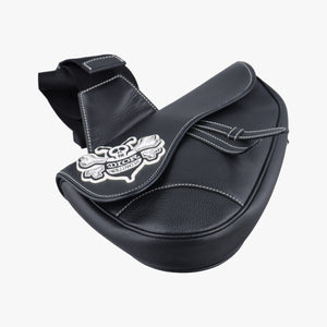 Pre-owned Christian Dior saddle Black Leather  bum bag/waist bag | stylenewstar