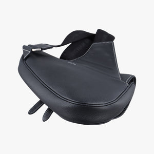 Pre-owned Christian Dior saddle Black Leather  bum bag/waist bag | stylenewstar