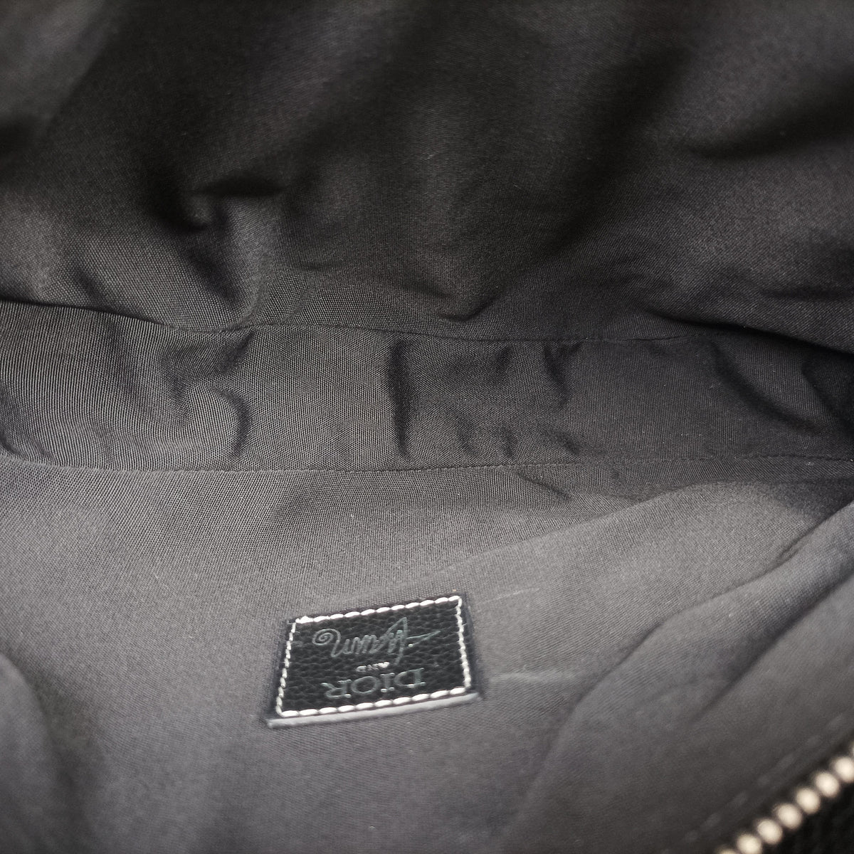 Pre-owned Christian Dior saddle Black Leather  bum bag/waist bag | stylenewstar