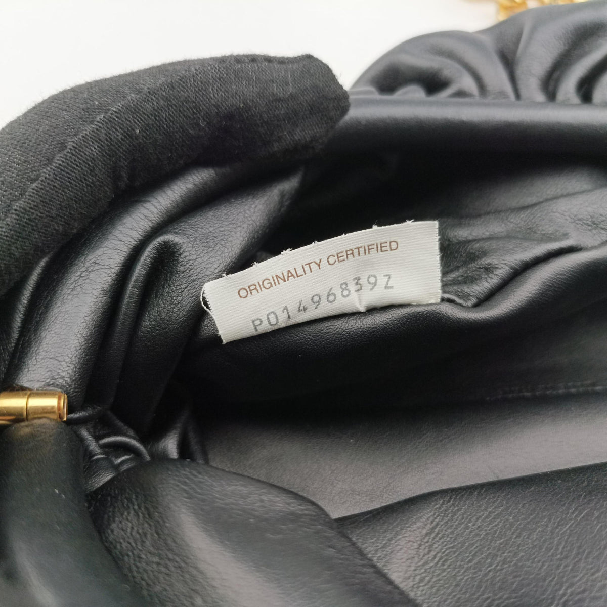 Pre-owned Bottega Veneta The Chain Pouch Black Leather  bum bag/waist bag | stylenewstar