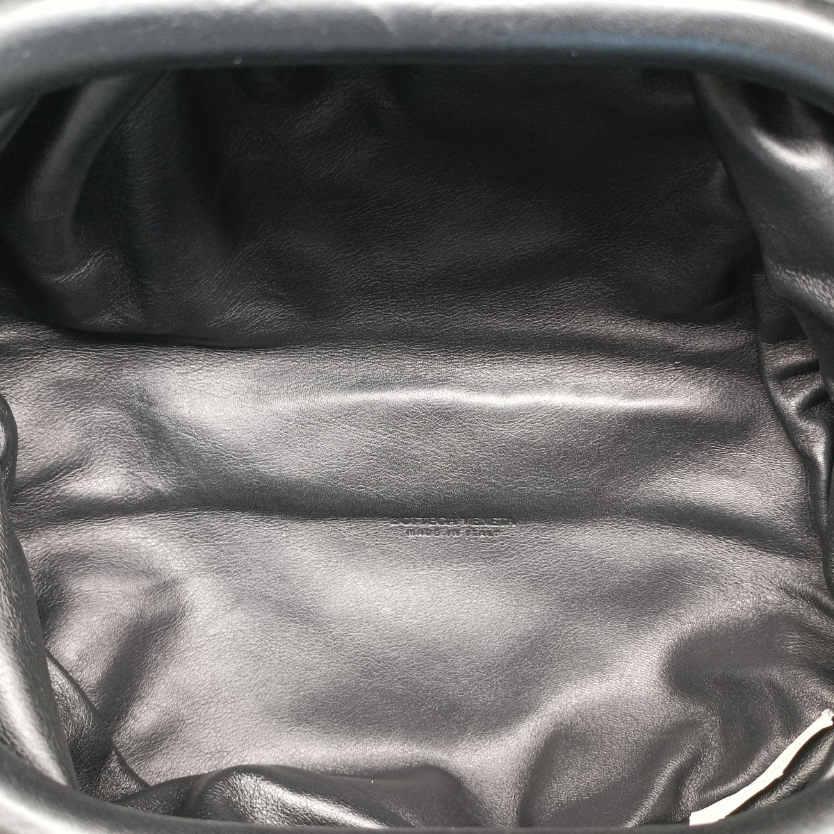 Pre-owned Bottega Veneta The Chain Pouch Black Leather  bum bag/waist bag | stylenewstar