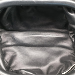 Pre-owned Bottega Veneta The Chain Pouch Black Leather  bum bag/waist bag | stylenewstar
