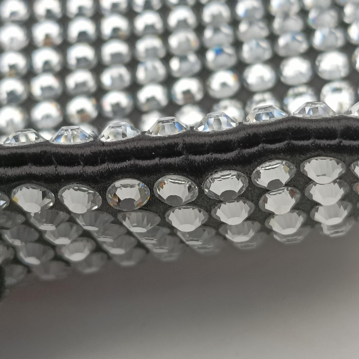 Pre-owned Prada Rosa Satin Crystal Mini Tote Black x Silver Rhinestone 1BA253 shoulderbag | stylenewstar