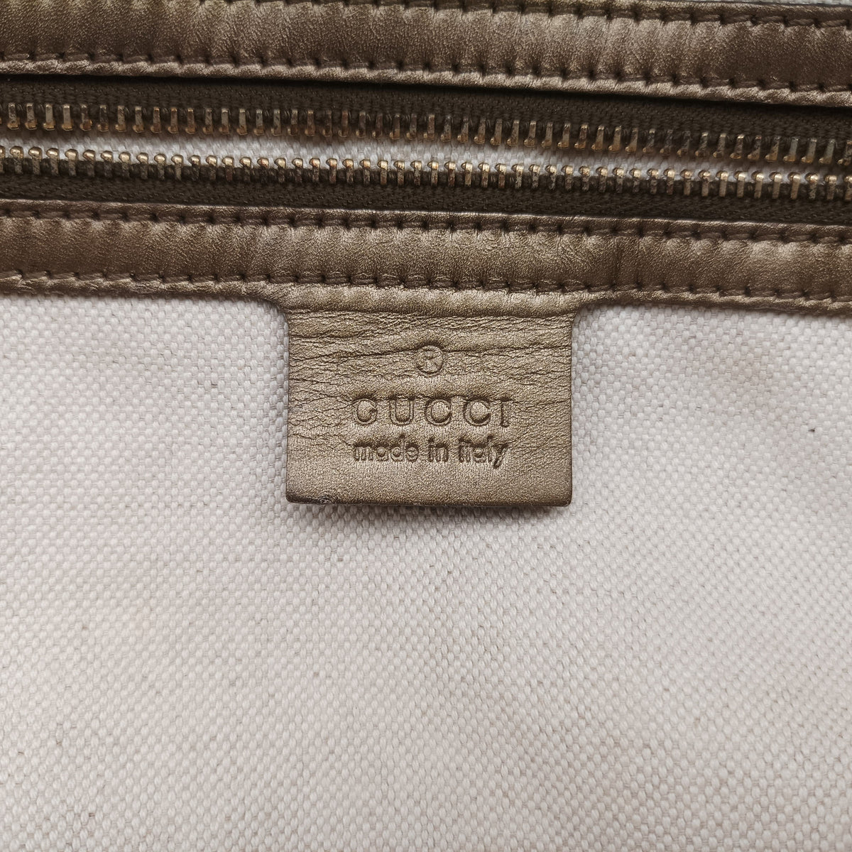 Pre-owned Gucci Heart Bit charm Brown canvas×leather 269956 handbag | stylenewstar