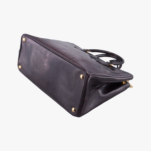 Pre-owned Prada Galleria Purple patent BN2274 handbag | stylenewstar