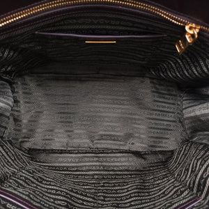 Pre-owned Prada Galleria Purple patent BN2274 handbag | stylenewstar