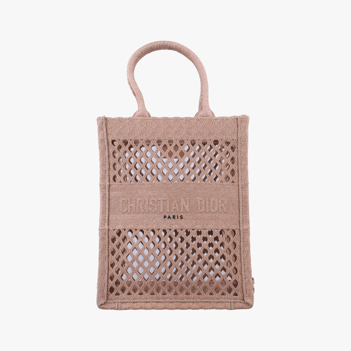 Pre-owned Christian Dior Book Tote Pink Canvas  handbag | stylenewstar