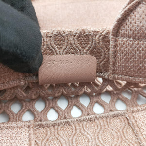 Pre-owned Christian Dior Book Tote Pink Canvas  handbag | stylenewstar