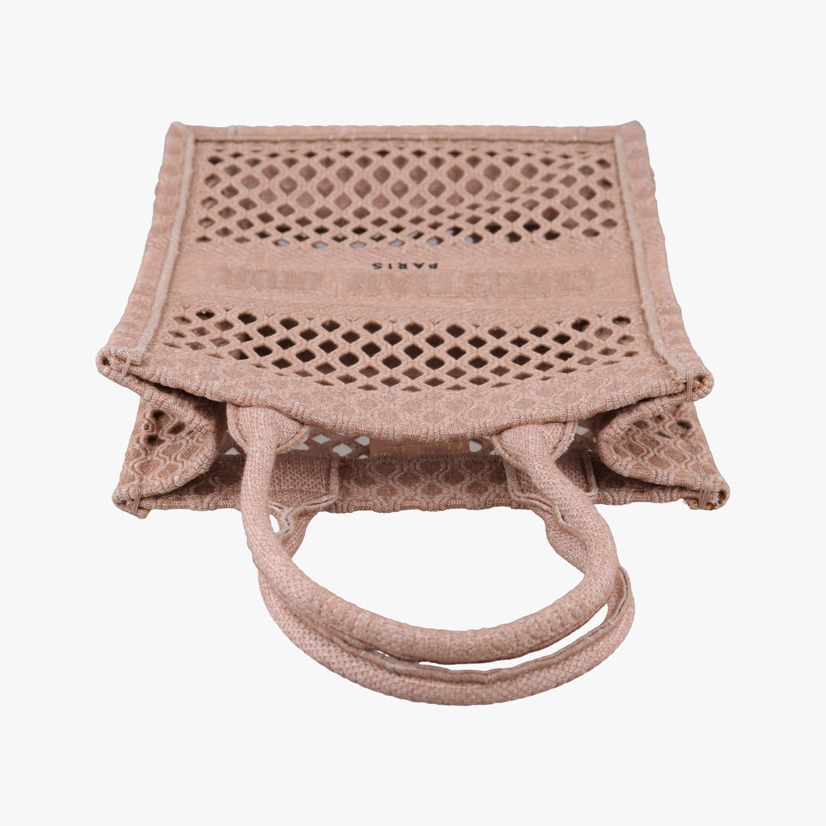 Pre-owned Christian Dior Book Tote Pink Canvas  handbag | stylenewstar