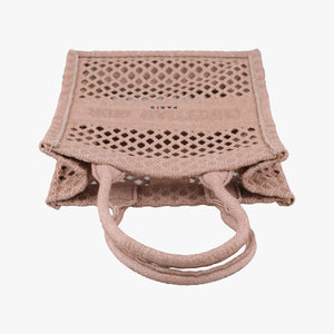 Pre-owned Christian Dior Book Tote Pink Canvas  handbag | stylenewstar