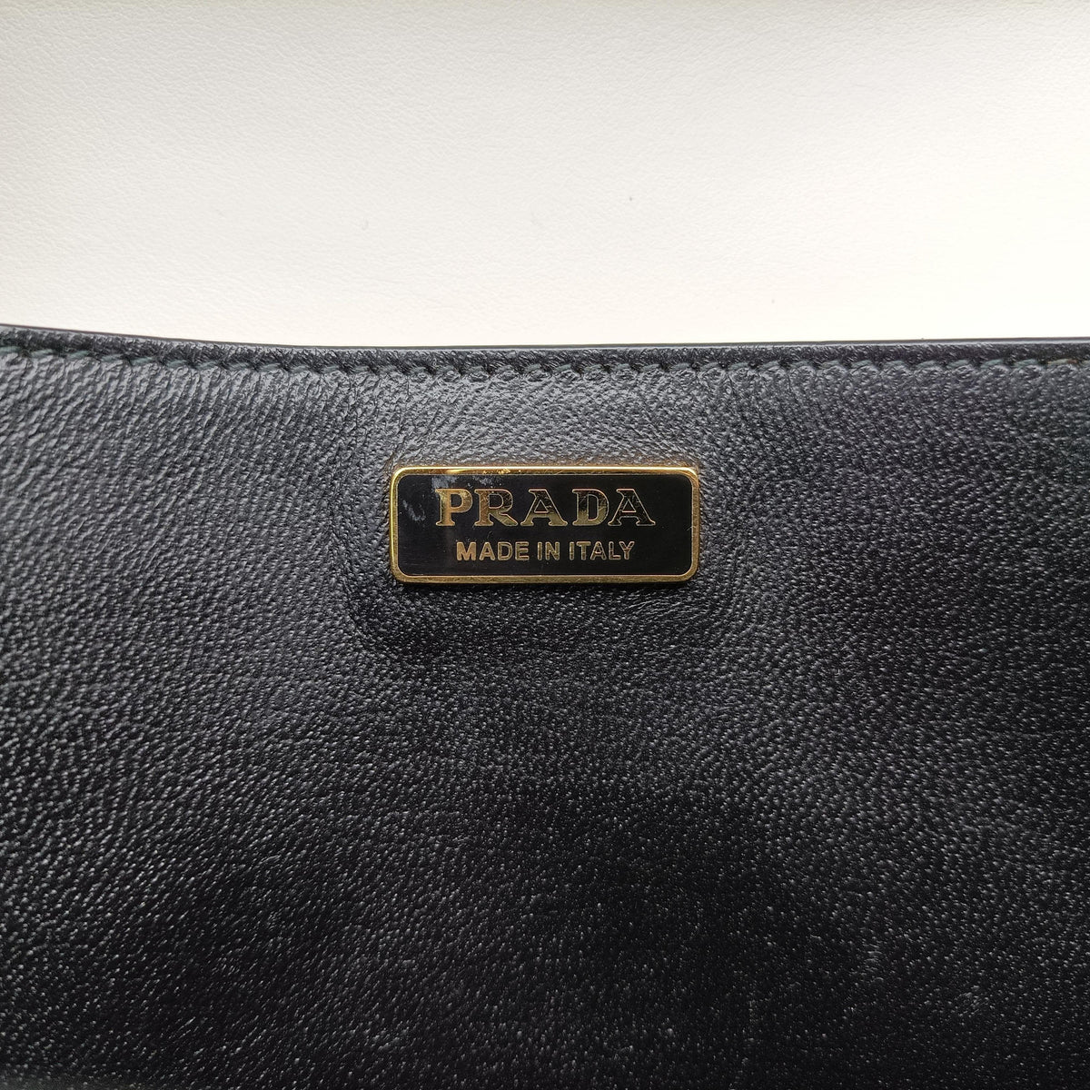 Pre-owned Prada Cahier tassen Leder Multicolour Leather×Denim 1BD045 shoulderbag | stylenewstar