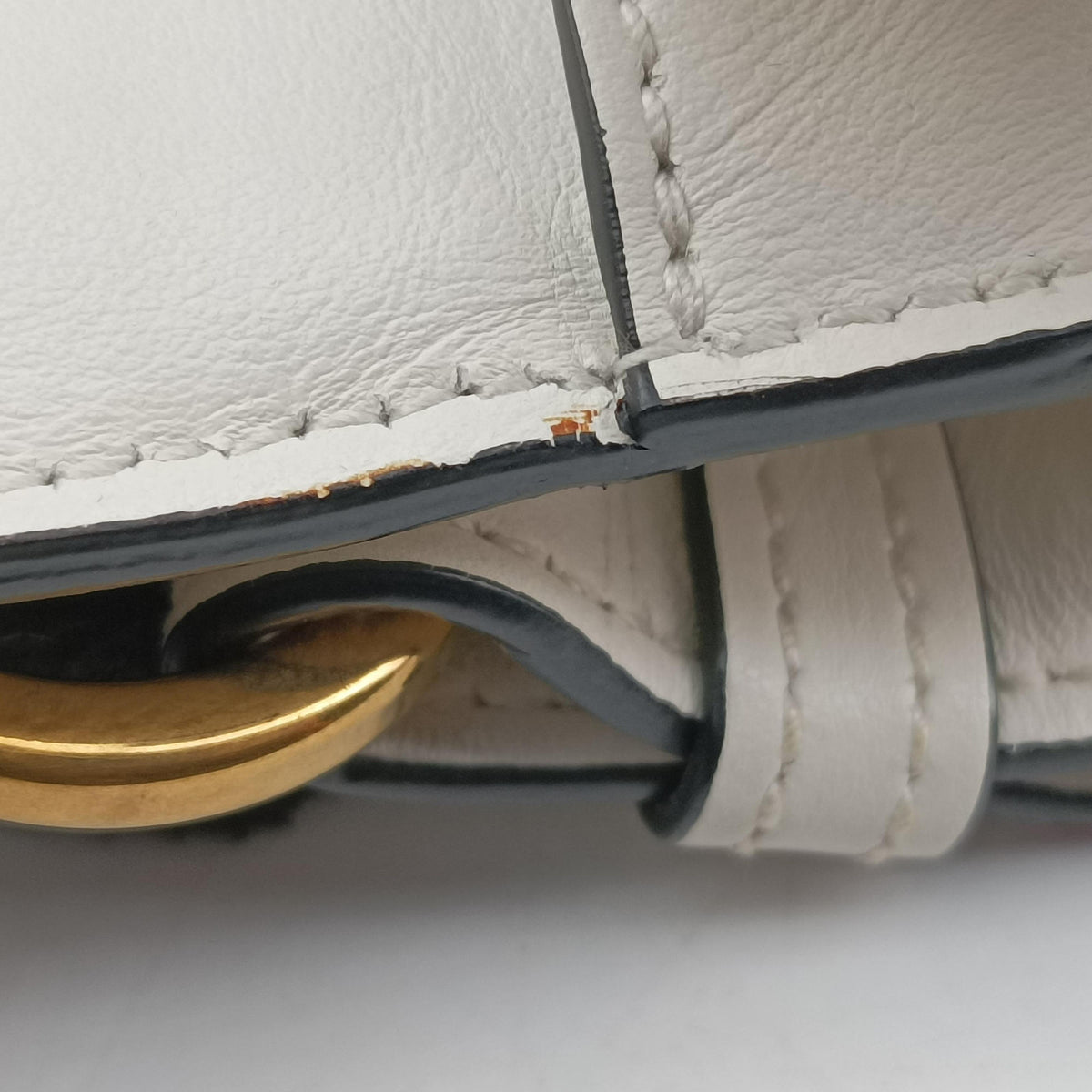 Pre-owned Prada Cahier tassen Leder Multicolour Leather×Denim 1BD045 shoulderbag | stylenewstar