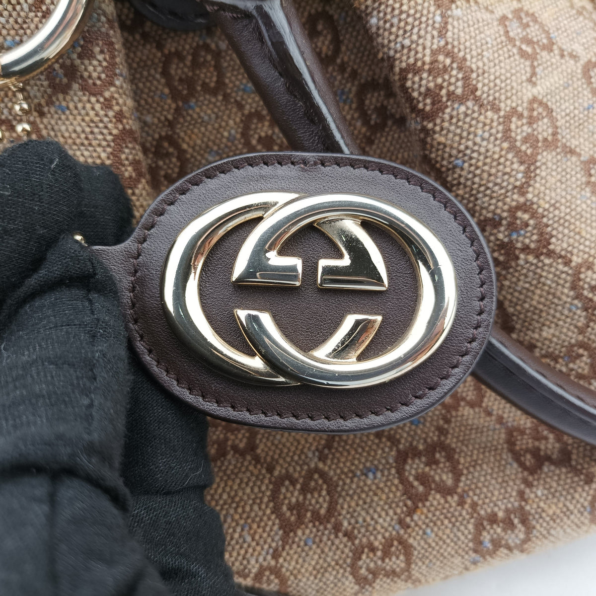 Vintage Gucci Sukey Beige×Brown canvas×leather 247902 handbag | stylenewstar