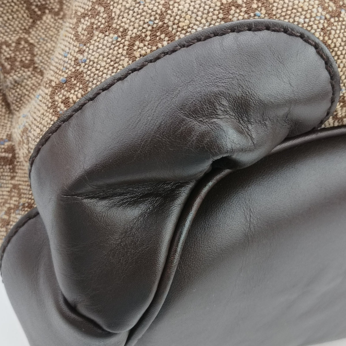 Vintage Gucci Sukey Beige×Brown canvas×leather 247902 handbag | stylenewstar