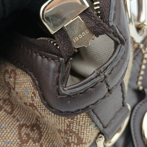 Vintage Gucci Sukey Beige×Brown canvas×leather 247902 handbag | stylenewstar