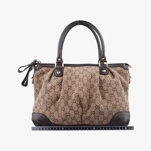Vintage Gucci Sukey Beige×Brown canvas×leather 247902 handbag | stylenewstar