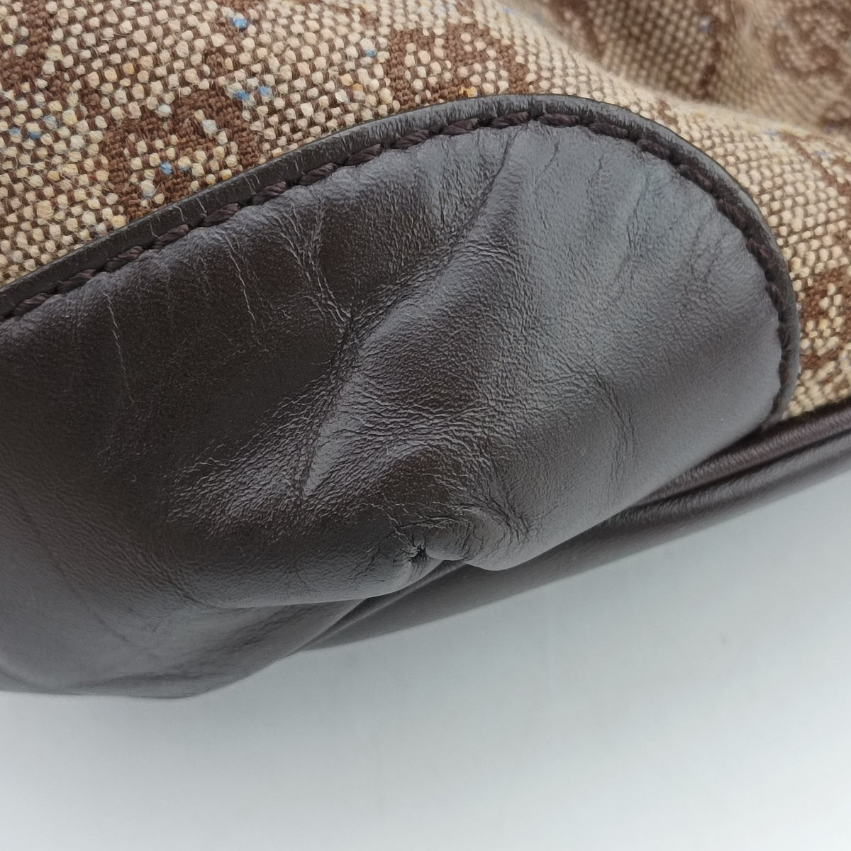 Vintage Gucci Sukey Beige×Brown canvas×leather 247902 handbag | stylenewstar