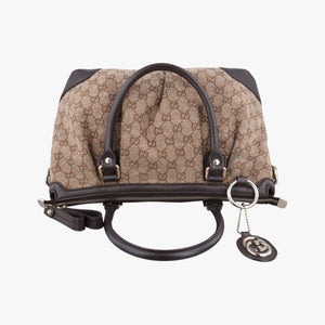 Vintage Gucci Sukey Beige×Brown canvas×leather 247902 handbag | stylenewstar