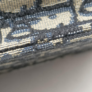Pre-owned Christian Dior Saddle Phone holder Navy jacquard×Leather  shoulderbag | stylenewstar