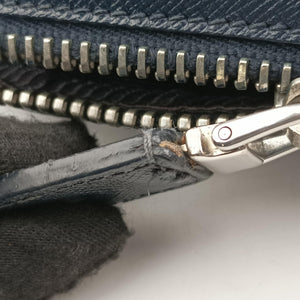 Vintage Prada business bag briefcase Navy SAFFIANO Leather 2VE363 handbag | stylenewstar