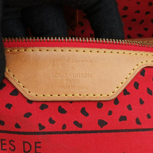 Vintage Louis Vuitton NEVERFULL MM Brown×Rouge Monogram Wave Dot M40686 shoulderbag | stylenewstar