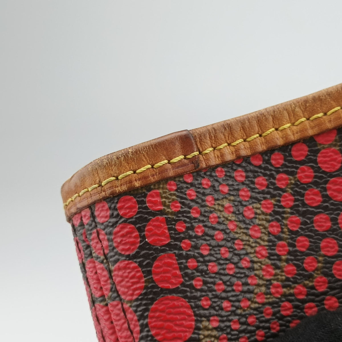 Vintage Louis Vuitton NEVERFULL MM Brown×Rouge Monogram Wave Dot M40686 shoulderbag | stylenewstar