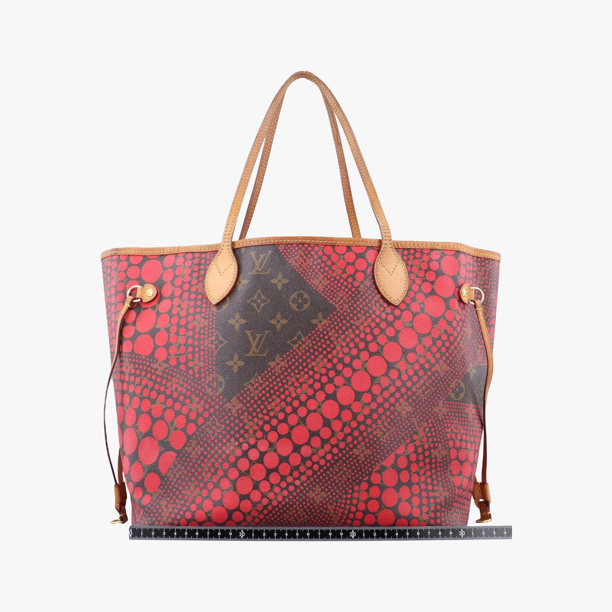 Vintage Louis Vuitton NEVERFULL MM Brown×Rouge Monogram Wave Dot M40686 shoulderbag | stylenewstar