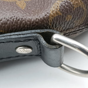 Pre-owned Louis Vuitton KITAN Brown×black Monogram Macassar M40388 shoulderbag | stylenewstar