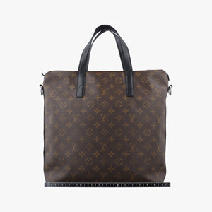 Pre-owned Louis Vuitton KITAN Brown×black Monogram Macassar M40388 shoulderbag | stylenewstar