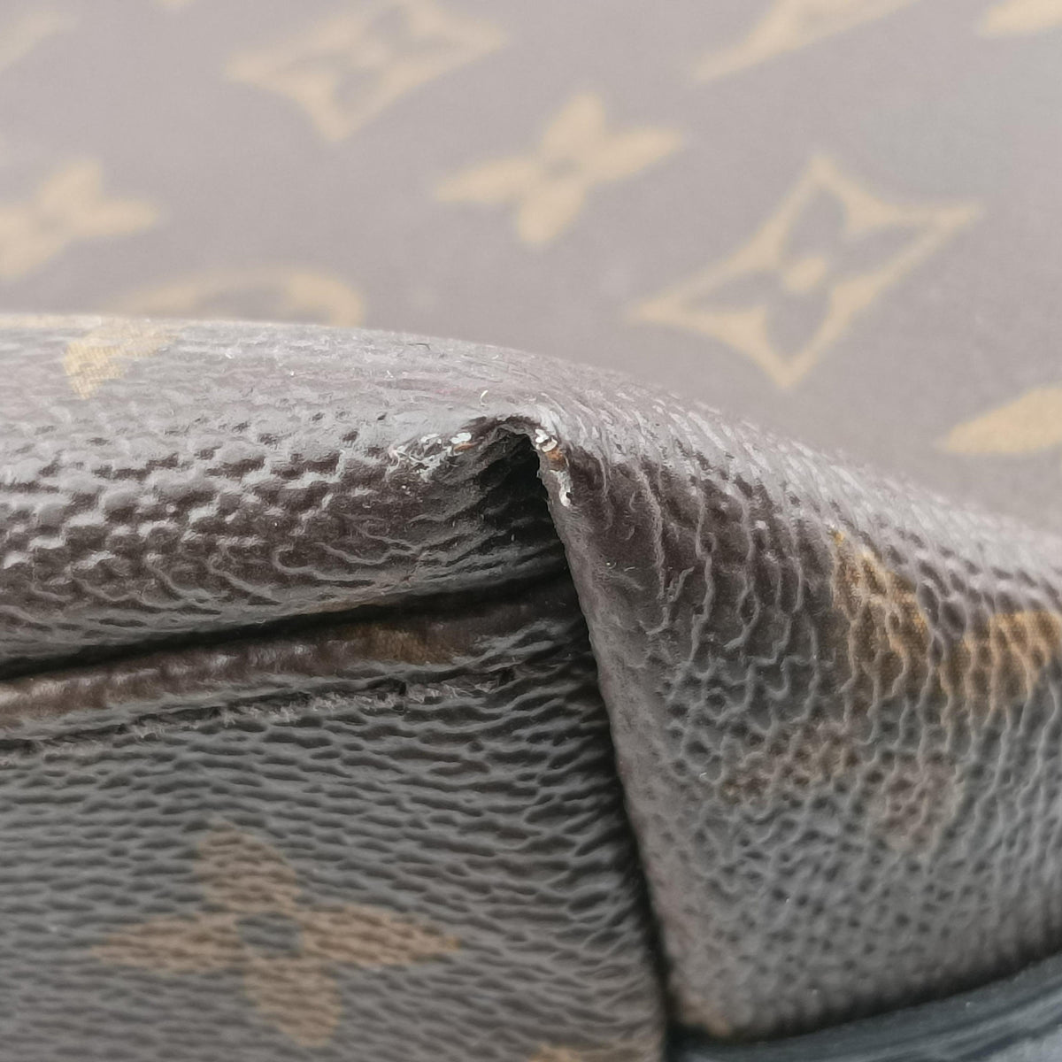 Pre-owned Louis Vuitton KITAN Brown×black Monogram Macassar M40388 shoulderbag | stylenewstar