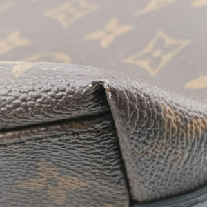 Pre-owned Louis Vuitton KITAN Brown×black Monogram Macassar M40388 shoulderbag | stylenewstar