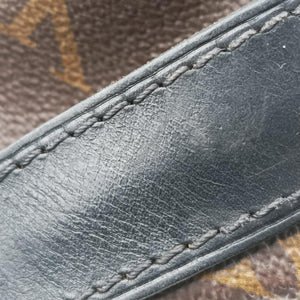 Pre-owned Louis Vuitton KITAN Brown×black Monogram Macassar M40388 shoulderbag | stylenewstar