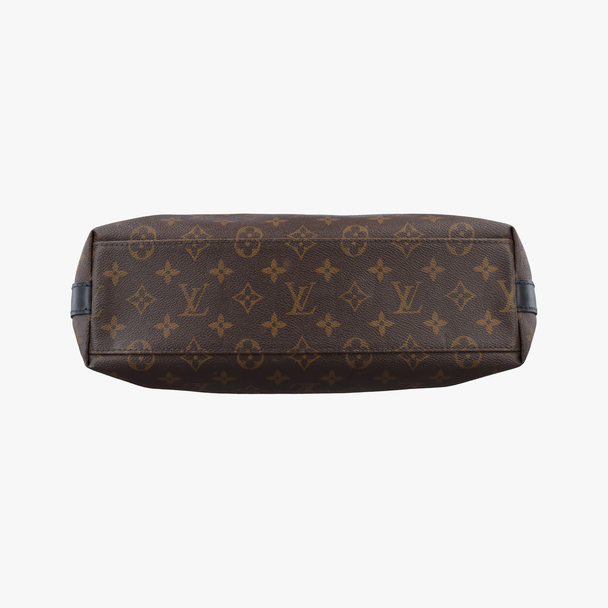 Pre-owned Louis Vuitton KITAN Brown×black Monogram Macassar M40388 shoulderbag | stylenewstar
