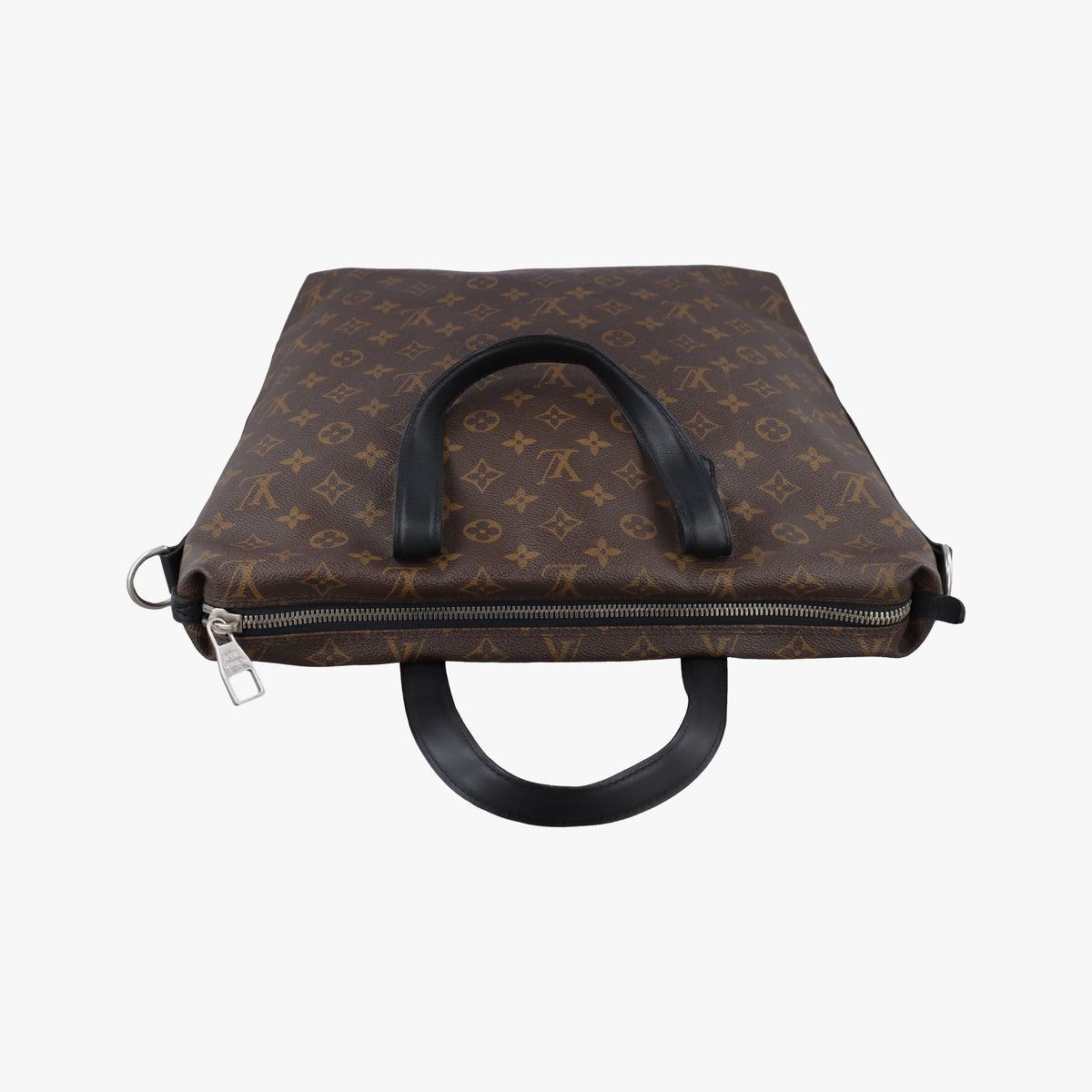 Pre-owned Louis Vuitton KITAN Brown×black Monogram Macassar M40388 shoulderbag | stylenewstar