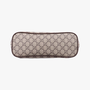 Pre-owned Gucci GG Supreme Bosco PATCHED beige×Multicolour PVC coated canvas×Leather 473887 shoulderbag | stylenewstar