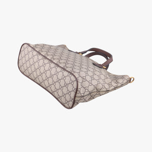 Pre-owned Gucci GG Supreme Bosco PATCHED beige×Multicolour PVC coated canvas×Leather 473887 shoulderbag | stylenewstar