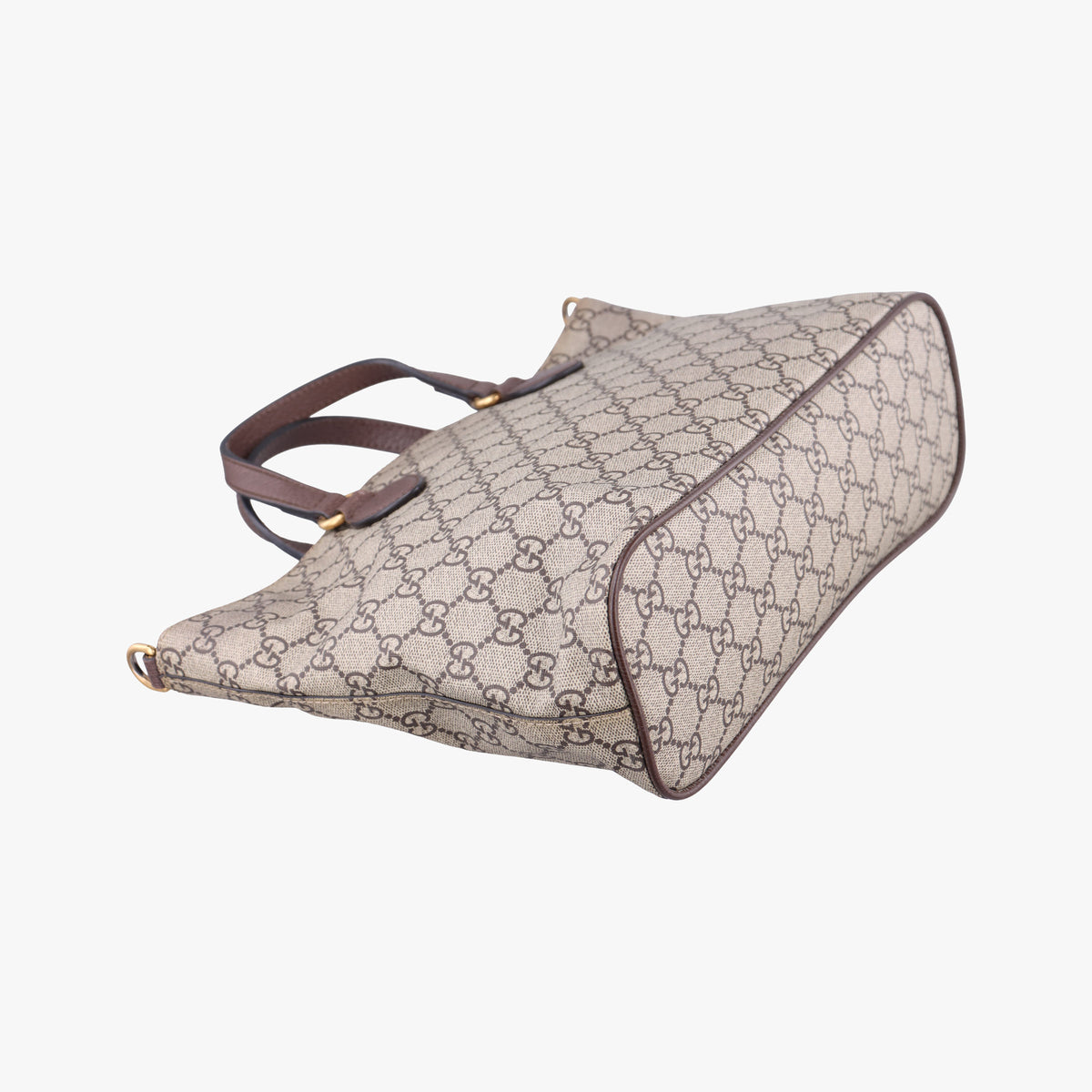 Pre-owned Gucci GG Supreme Bosco PATCHED beige×Multicolour PVC coated canvas×Leather 473887 shoulderbag | stylenewstar
