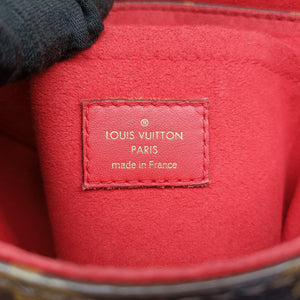 Pre-owned Louis Vuitton Locky BB Monogram/Brown×Coqulicot Monogram canvas×calf leather M44322 shoulderbag | stylenewstar