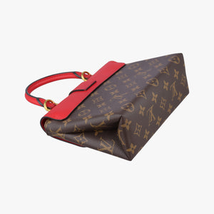 Pre-owned Louis Vuitton Locky BB Monogram/Brown×Coqulicot Monogram canvas×calf leather M44322 shoulderbag | stylenewstar