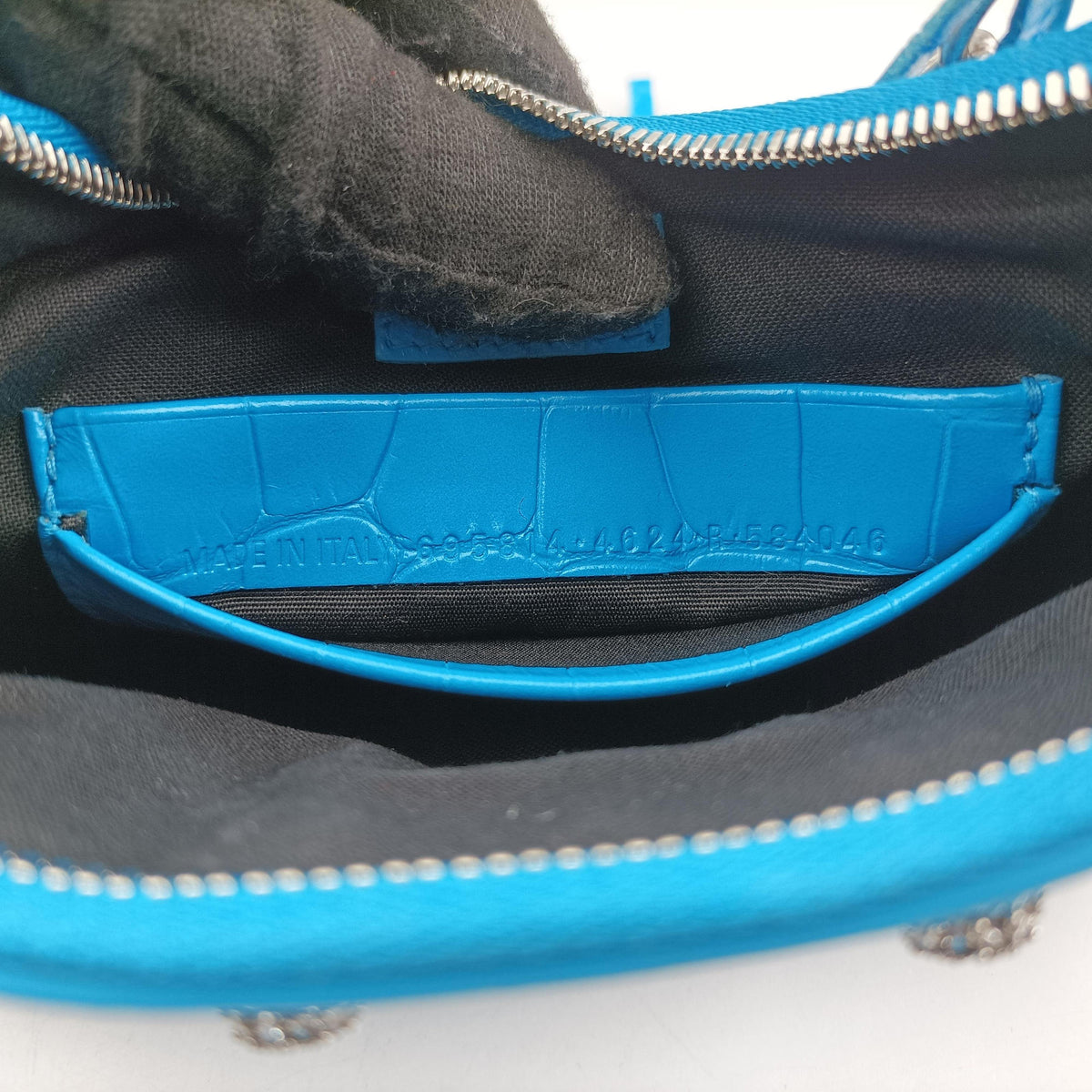 Pre-owned Balenciaga Le Cagole Mini Blue Leather 695814 shoulderbag | stylenewstar