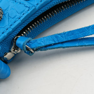 Pre-owned Balenciaga Le Cagole Mini Blue Leather 695814 shoulderbag | stylenewstar