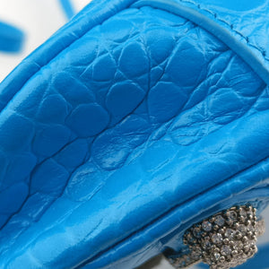 Pre-owned Balenciaga Le Cagole Mini Blue Leather 695814 shoulderbag | stylenewstar