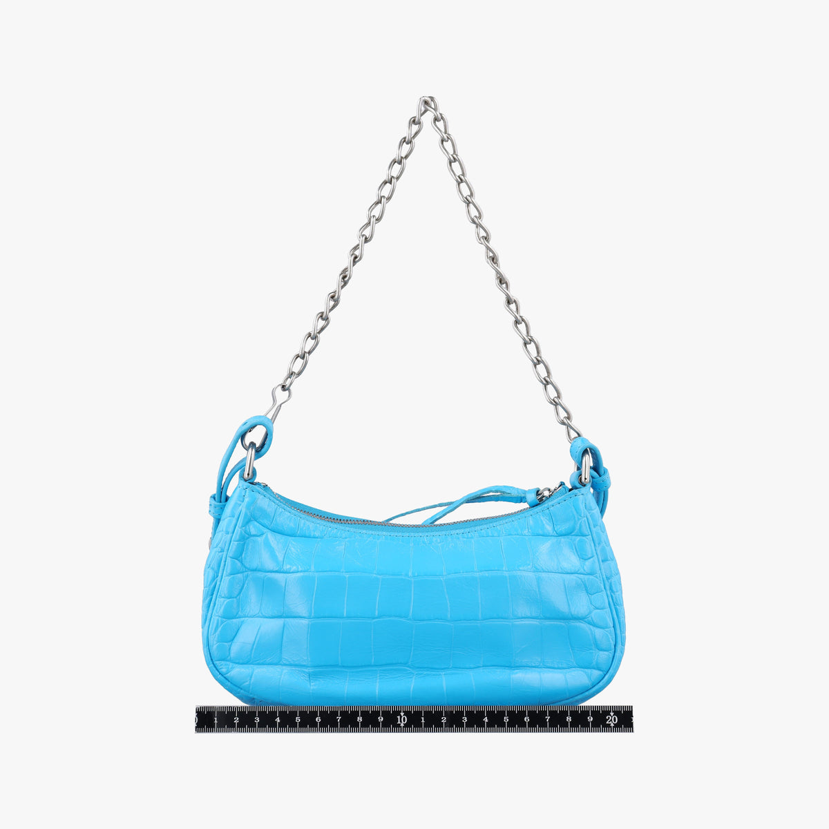 Pre-owned Balenciaga Le Cagole Mini Blue Leather 695814 shoulderbag | stylenewstar