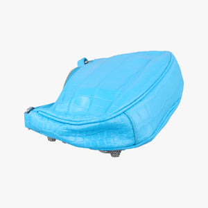 Pre-owned Balenciaga Le Cagole Mini Blue Leather 695814 shoulderbag | stylenewstar