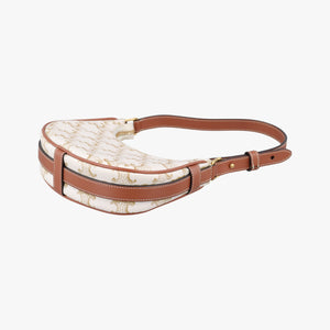Pre-owned Celine Triomphe AVA Mini White PVC coated canvas  handbag | stylenewstar