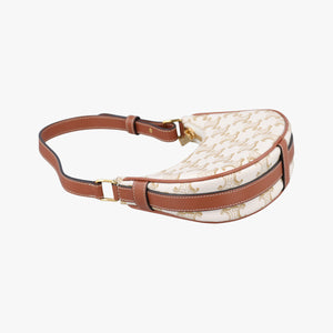 Pre-owned Celine Triomphe AVA Mini White PVC coated canvas  handbag | stylenewstar