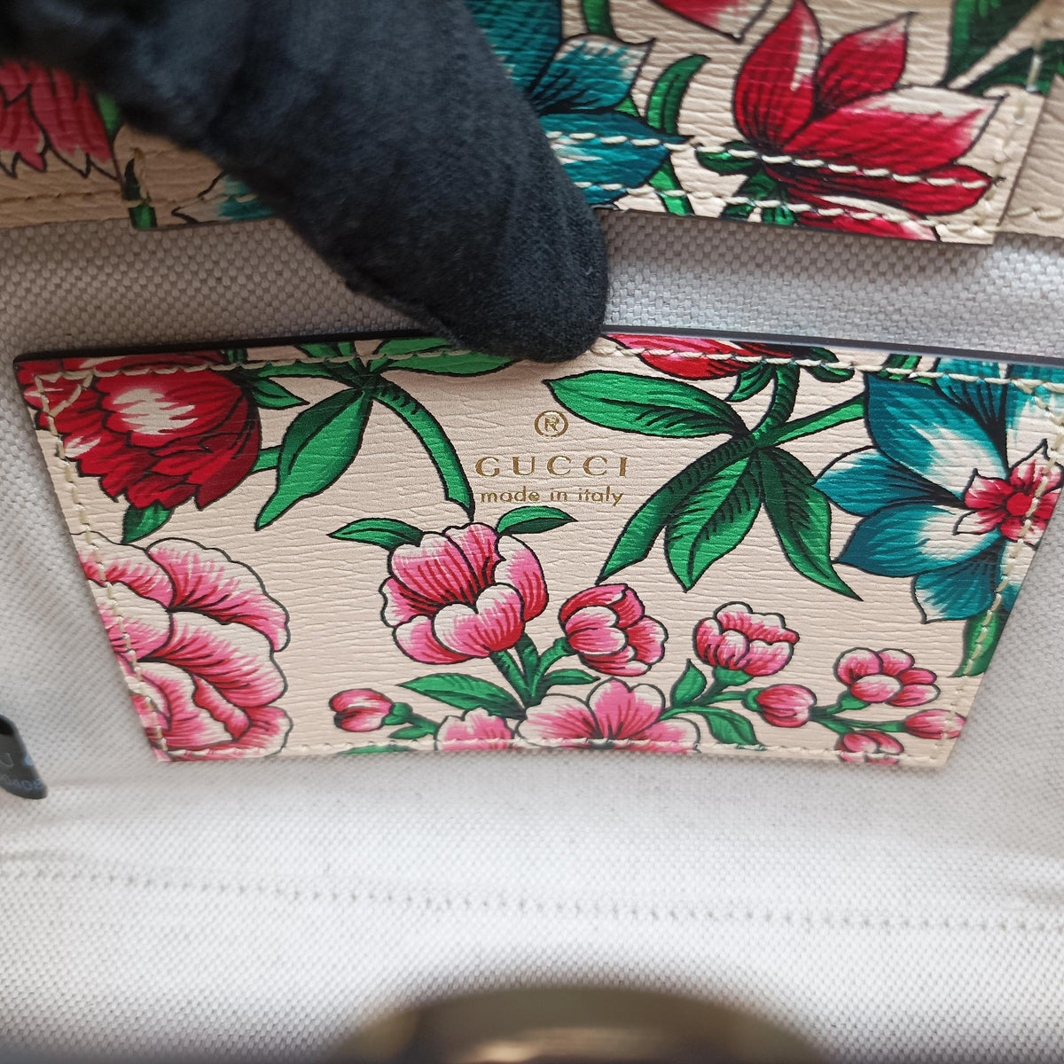 Vintage Gucci Diana Flower Pink x Multicolour Leather 707449 shoulderbag | stylenewstar