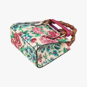 Vintage Gucci Diana Flower Pink x Multicolour Leather 707449 shoulderbag | stylenewstar